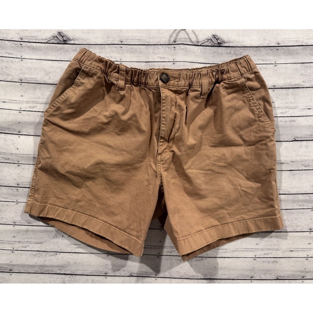 Chubbies Mens Shorts The Staples Originals Stretch Twill Sz M Brown 5.5" Inseam